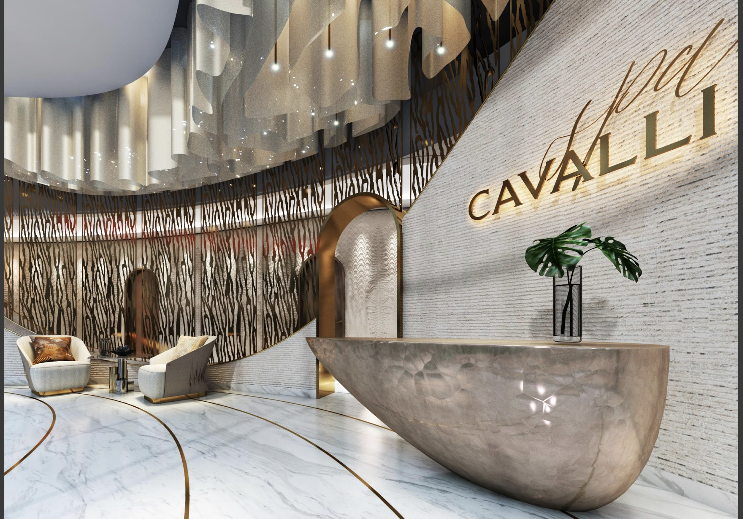 Real estate property located at DAMAC Cavalli Couture Tower, Park and Tolerance Bridge, The world's tallest tower - Burj Kalifa, Al Safa, Dubai, United Arab Emirates