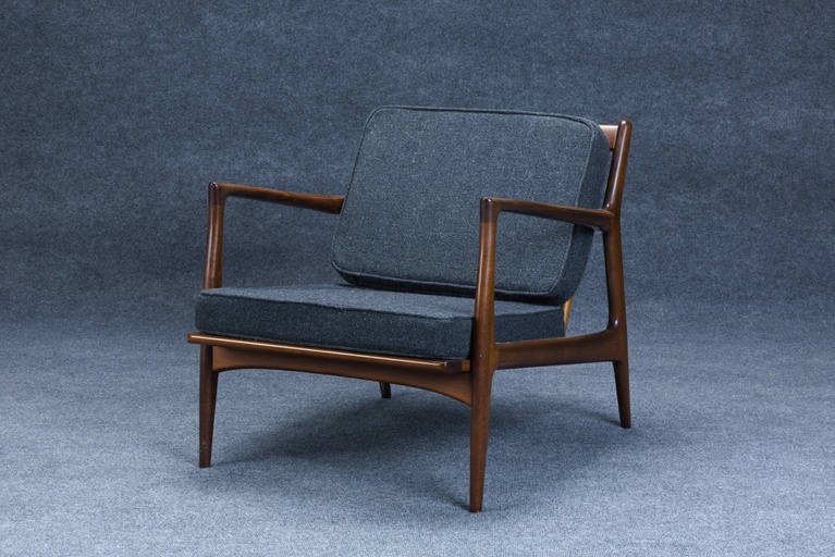 Two Ib Kofod-Larsen (Danish, 1921-2003) for Selig Spear Lounge Chairs, Denmark, c. 1960
