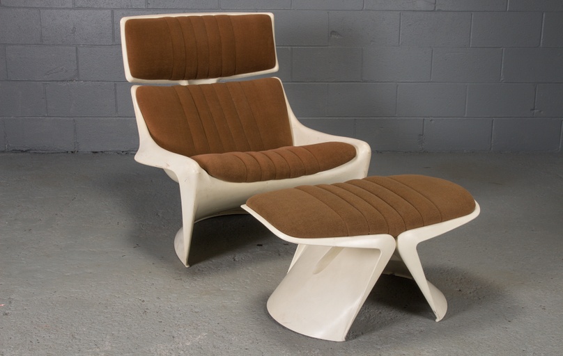 Lounge Chair and Ottoman by Steen Ostergaard, Meteor for Cado