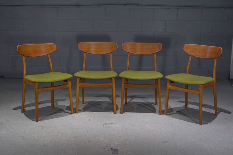 Set of Four Danish Modern Teak Dining Chairs