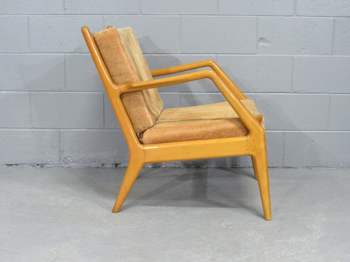 Orla Molgaard Nielsen for France & Daverkosen Beech Lounge Chair, Denmark, 1950s