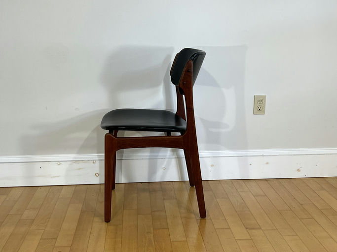 Set of Four Mid-Century Model 49 Dining Chairs in Teak by Erik Buch for Oddense Maskinsnedkeri, 1960s