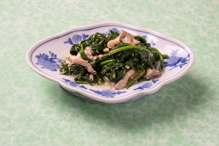 Mushrooms with Spinach