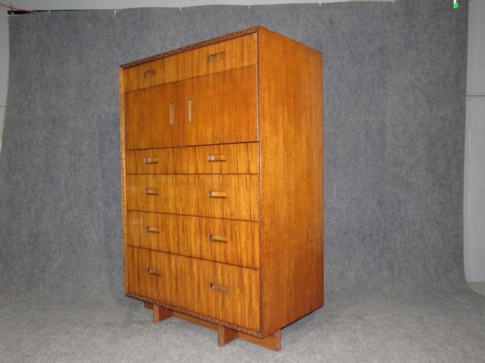 Mid-Century Frank Lloyd Wright Taliesin Mahogany Chest / Dresser by Henredon


