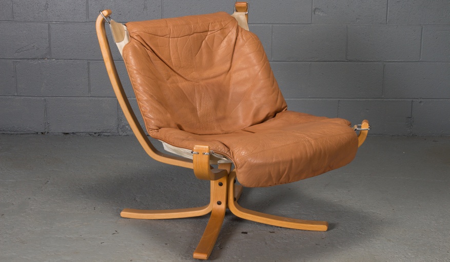 Pair of Falcon Chairs by Sigurd Ressell for Vatne Mobler, Norway, Scandinavian bentwood sling chair