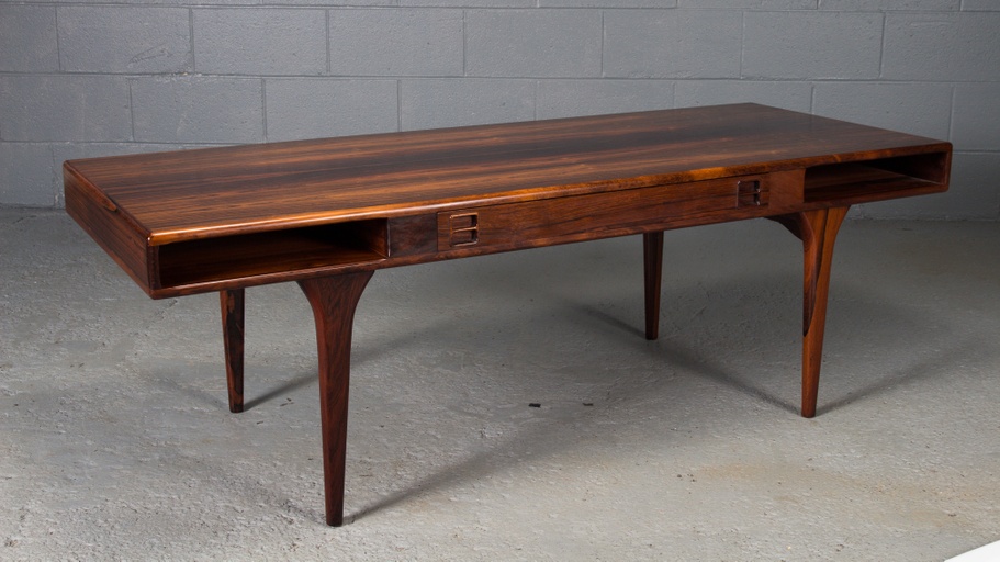 Danish Modern Rosewood Coffee Table by Jorgen and Nanna Ditzel