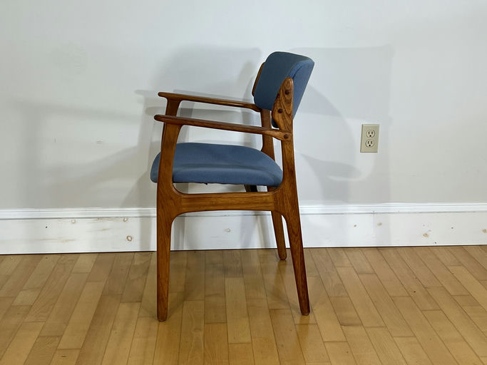 Set of Eight Mid-Century Model 49 Armchairs in Teak by Erik Buch for Oddense Maskinsnedkeri, 1960s