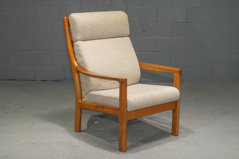 Teak High Back Armchair by Johannes Andersen for CFC Silkeborg 