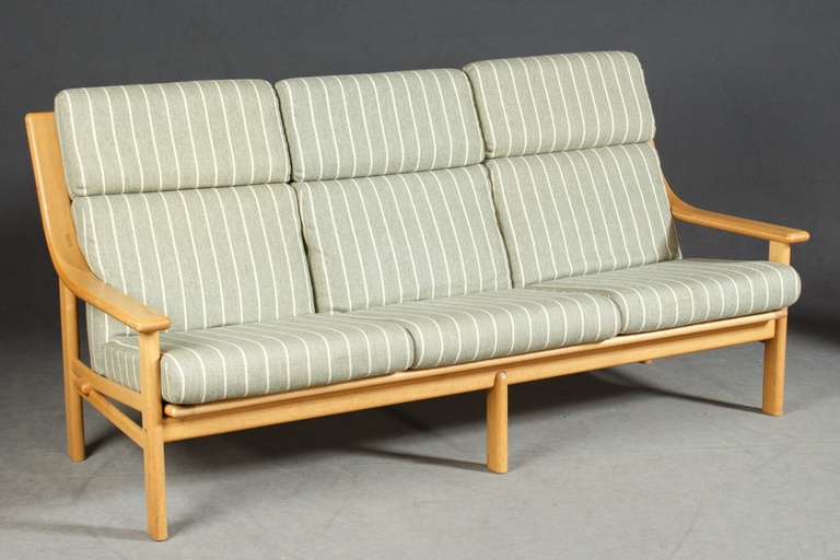 High Back Teak Sofa by Johannes Andersen for CFC Silkeborg