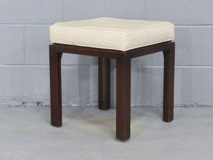 Mid-Century Modern Ottoman in Mahogany by Harvey Probber