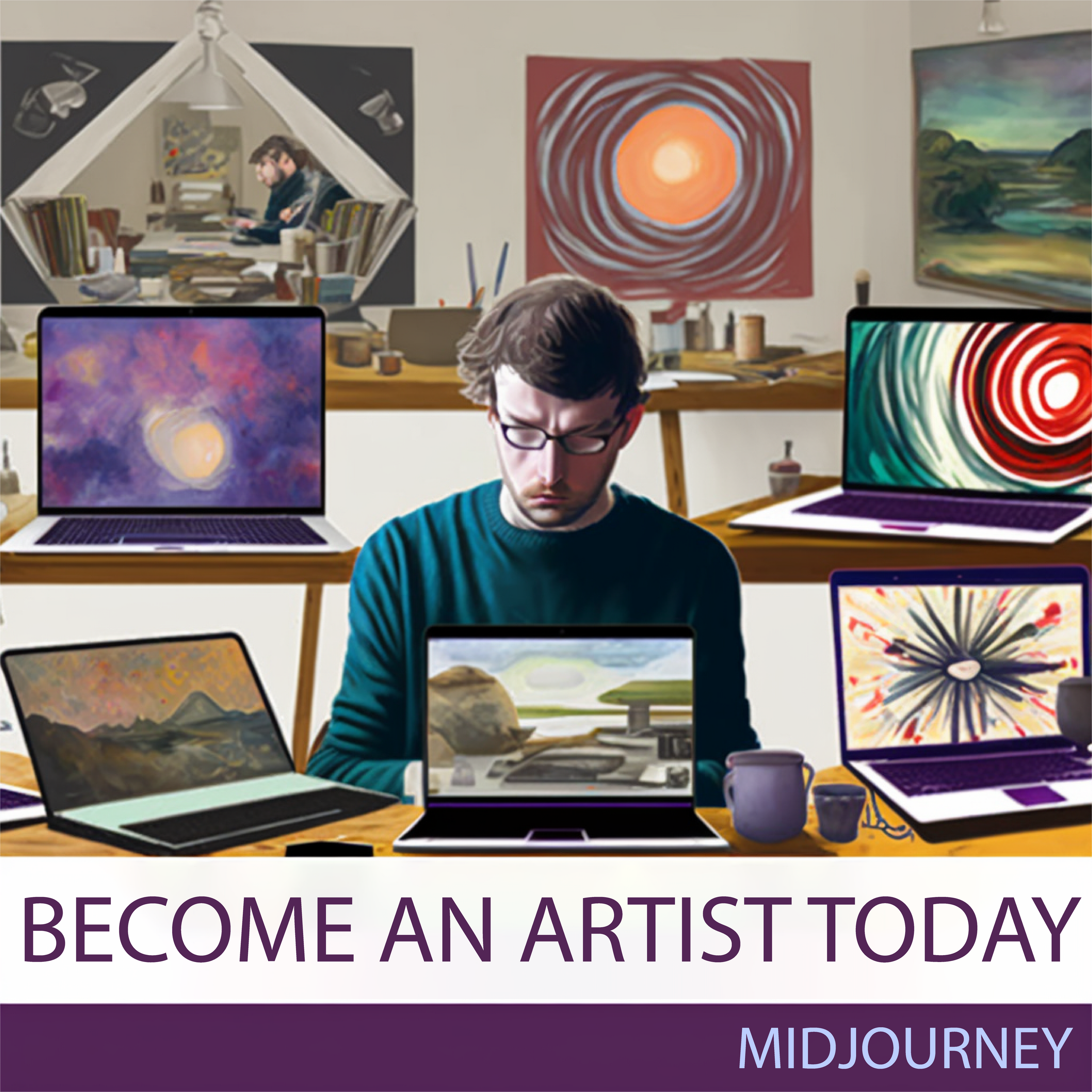 DEVIENT UN ARTISTE - AD MIDJOURNEY