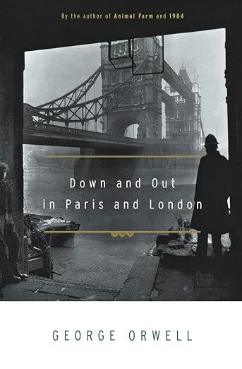 The cover of Down and Out in Paris and London.