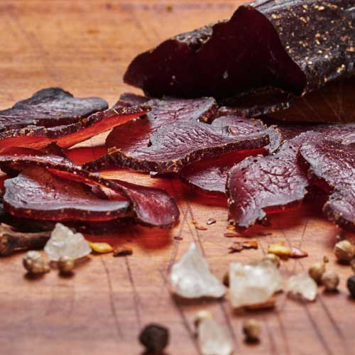 This classic biltong is a must-try snack when visiting Victoria Falls, ideal for sampling the region’s savory specialties.