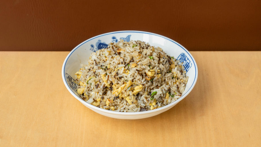 Fried Rice with Mustard Green Shoots