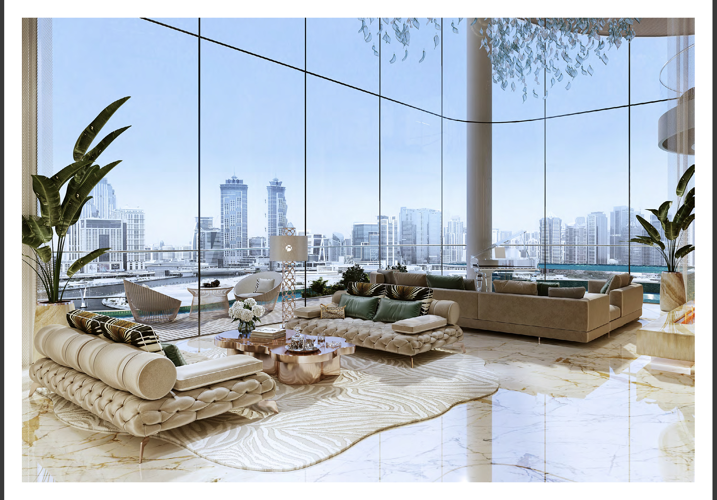 Real estate property located at DAMAC Cavalli Couture Tower, Park and Tolerance Bridge, The world's tallest tower - Burj Kalifa, Al Safa, Dubai, United Arab Emirates