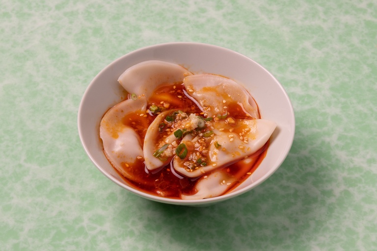 Pork Dumplings in Chili Oil (8)