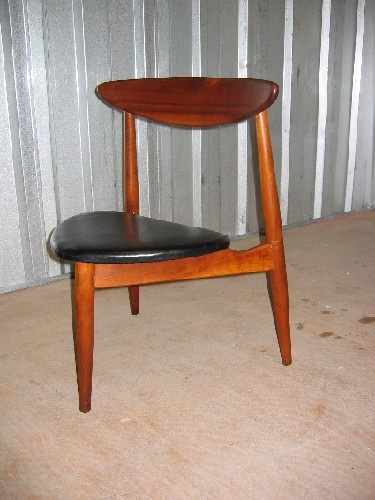 Three-Legged Danish Modern Dining Chairs