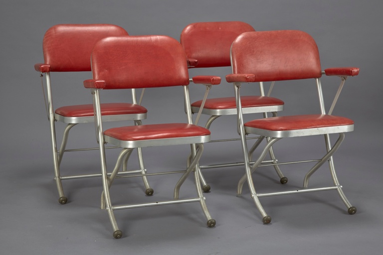 Set of 4 Folding Chairs by Warren McArthur for Mayfair Co.