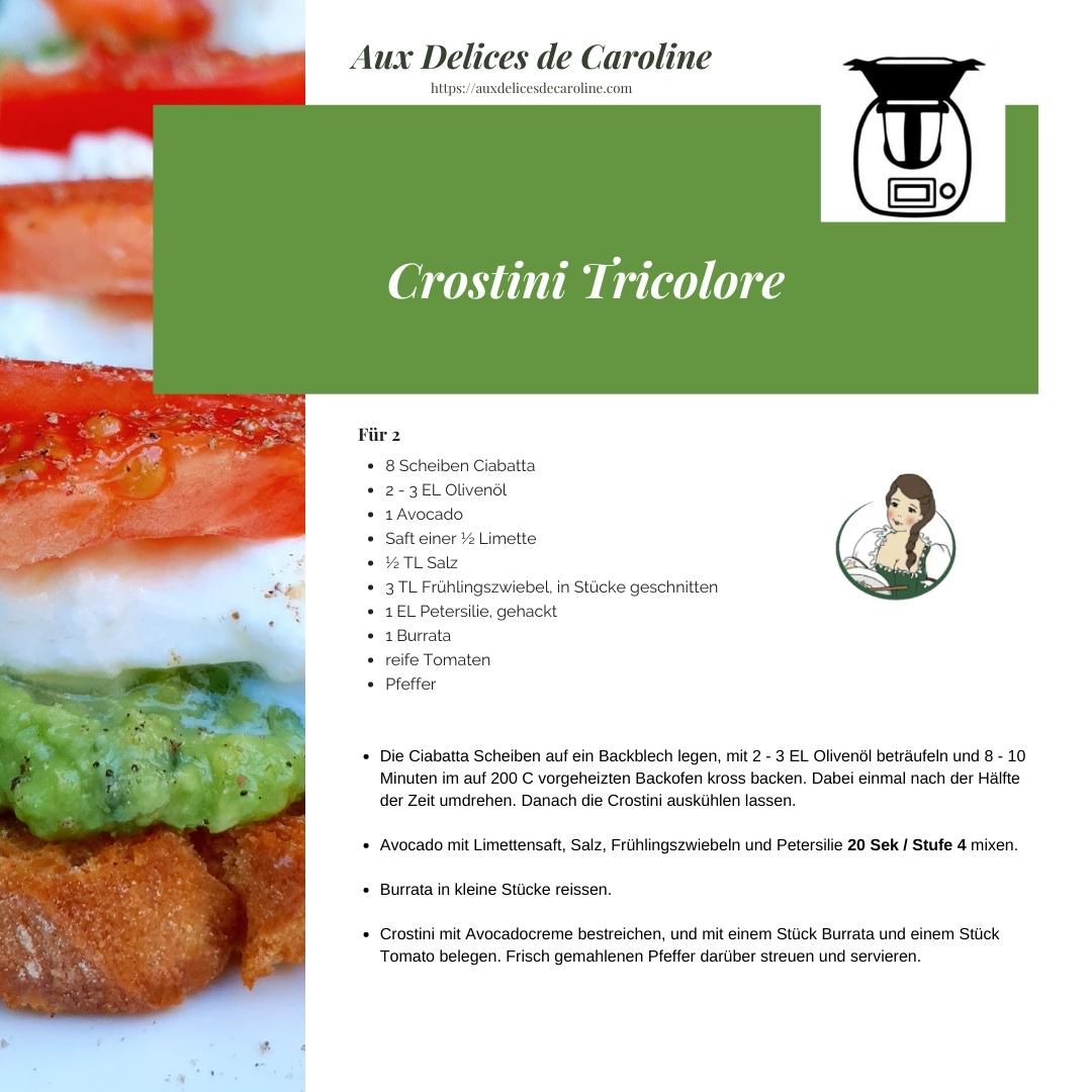 Crostini Tricolore (traditionell & Thermomix)