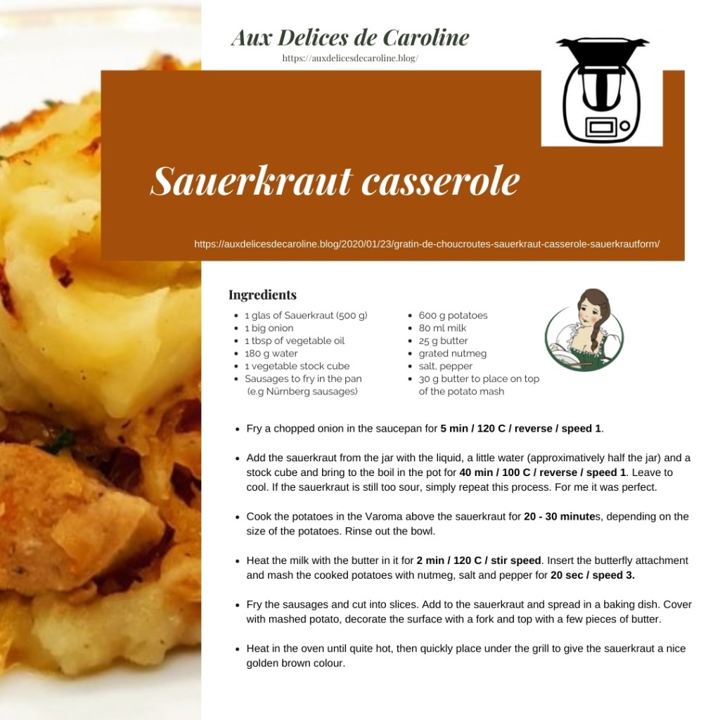 Sauerkraut casserole (Traditional & Thermomix)