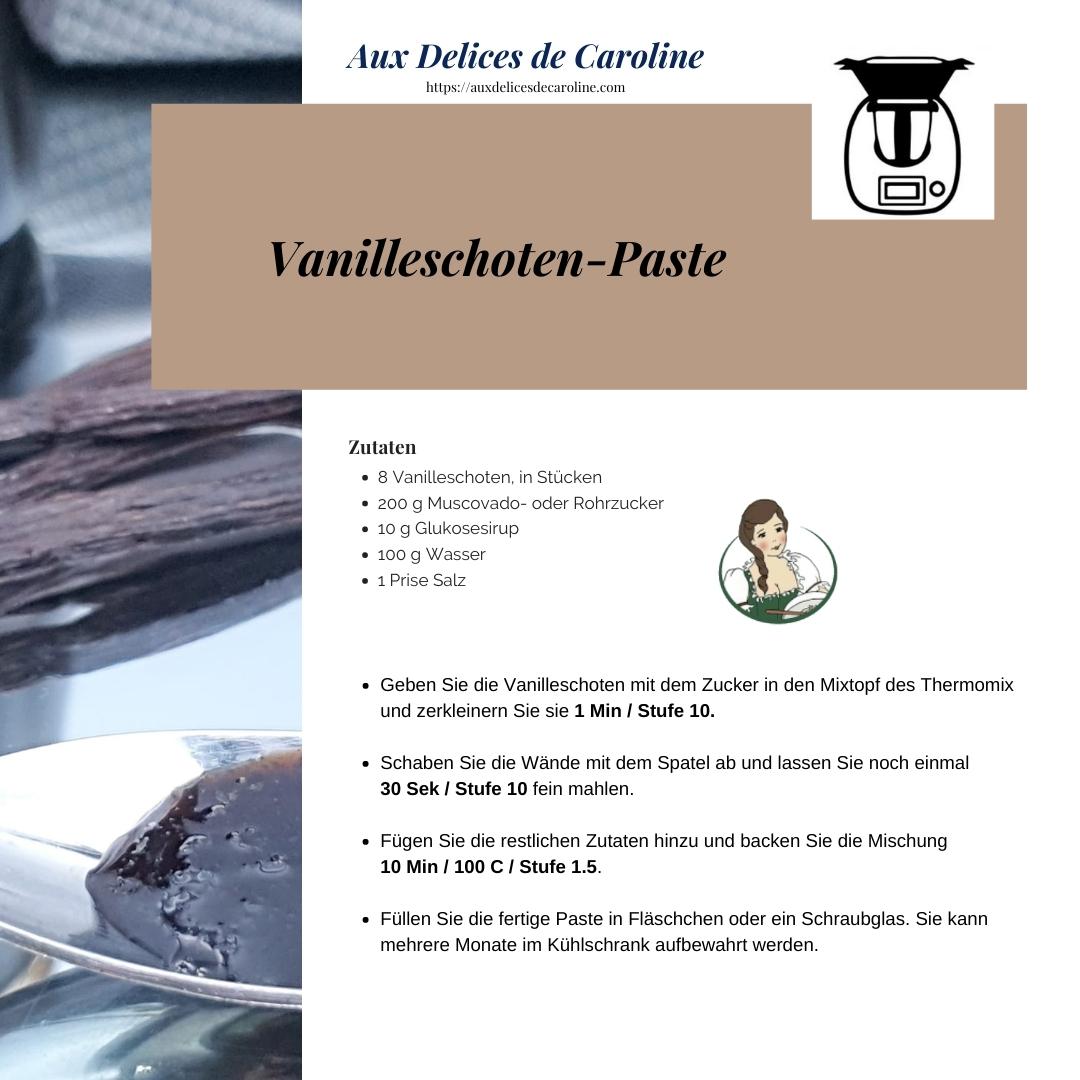 Vanilleschoten-Paste (traditionnel & Thermomix)