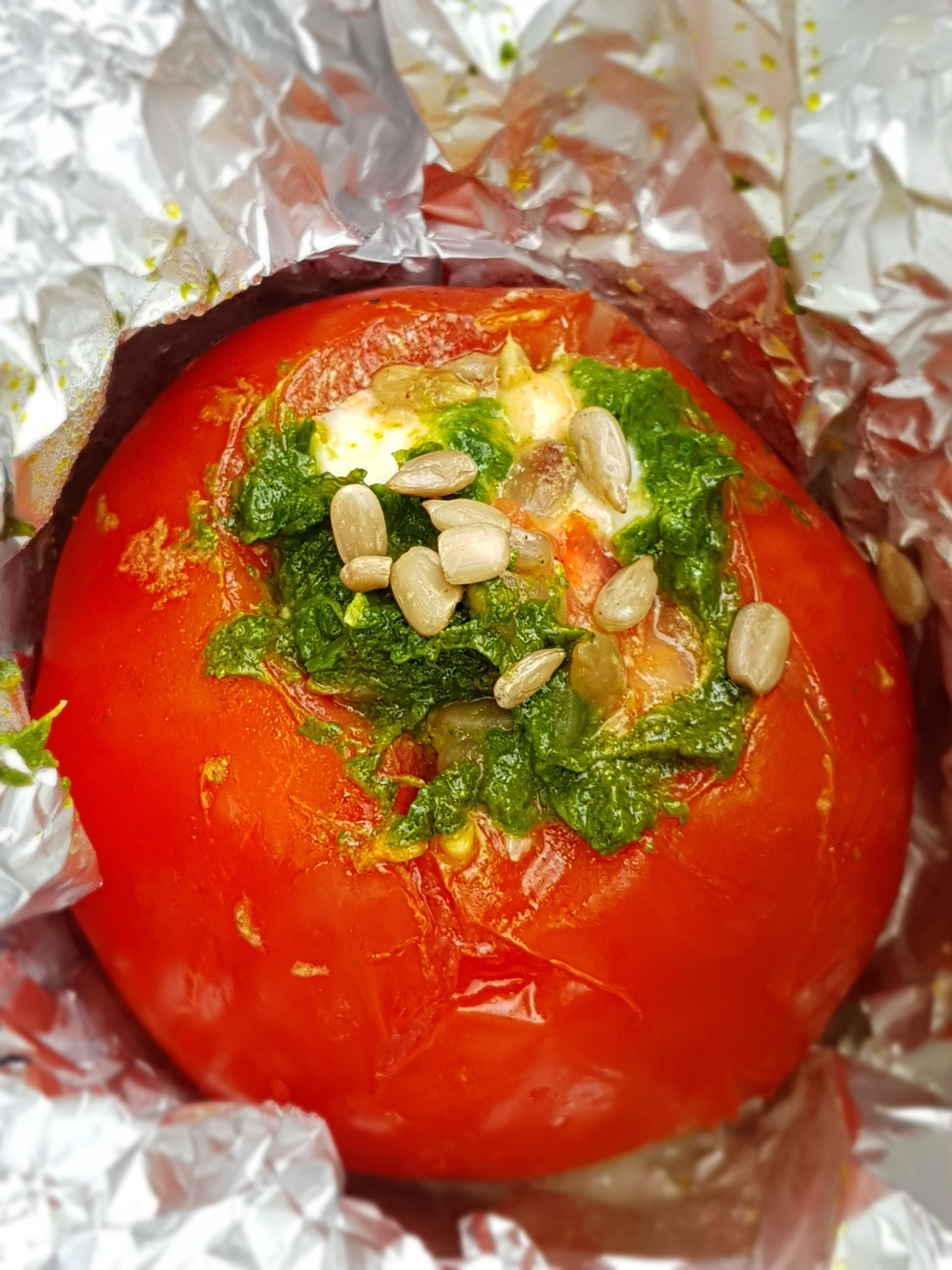 BBQ - paquets de tomates farcies