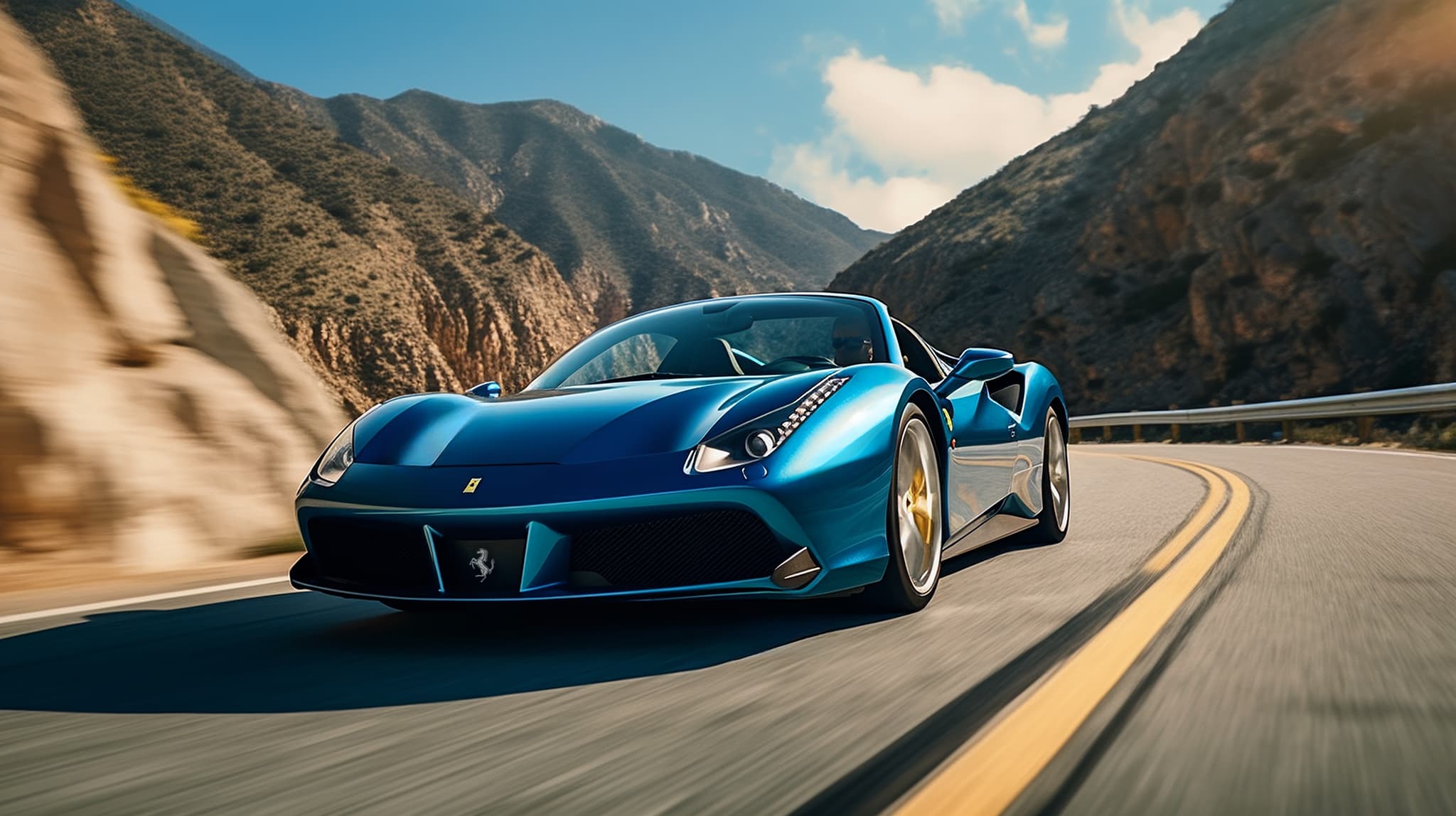 Ferrari 488 Spider at Chapman's Peak