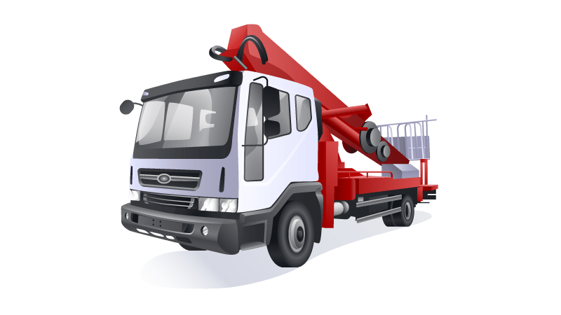 Автовышка АГП 36 метров HANSIN HS-3620 на базе Daewoo