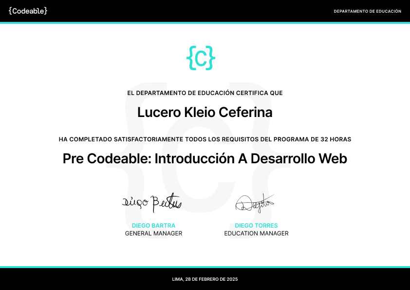 Certificado