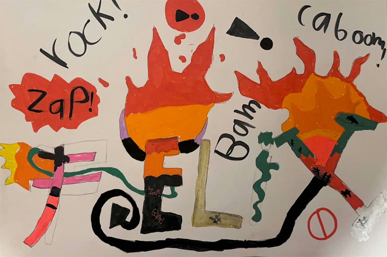 Fire graffiti