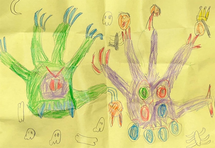 Two hands monsters