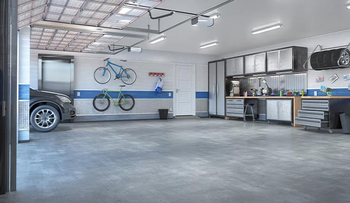 Garage Floor Pressure Washing