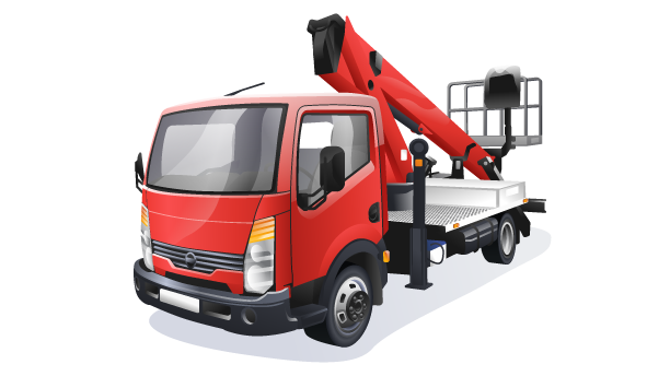 Автовышка SLF F24  АГП 18 м на базе Nissan Cabstar