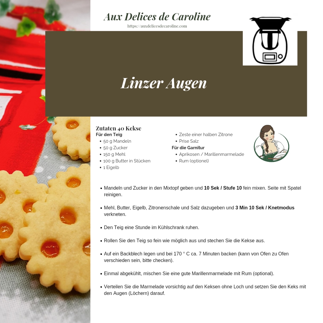 Linzer Augen (traditionnel & Thermomix)
