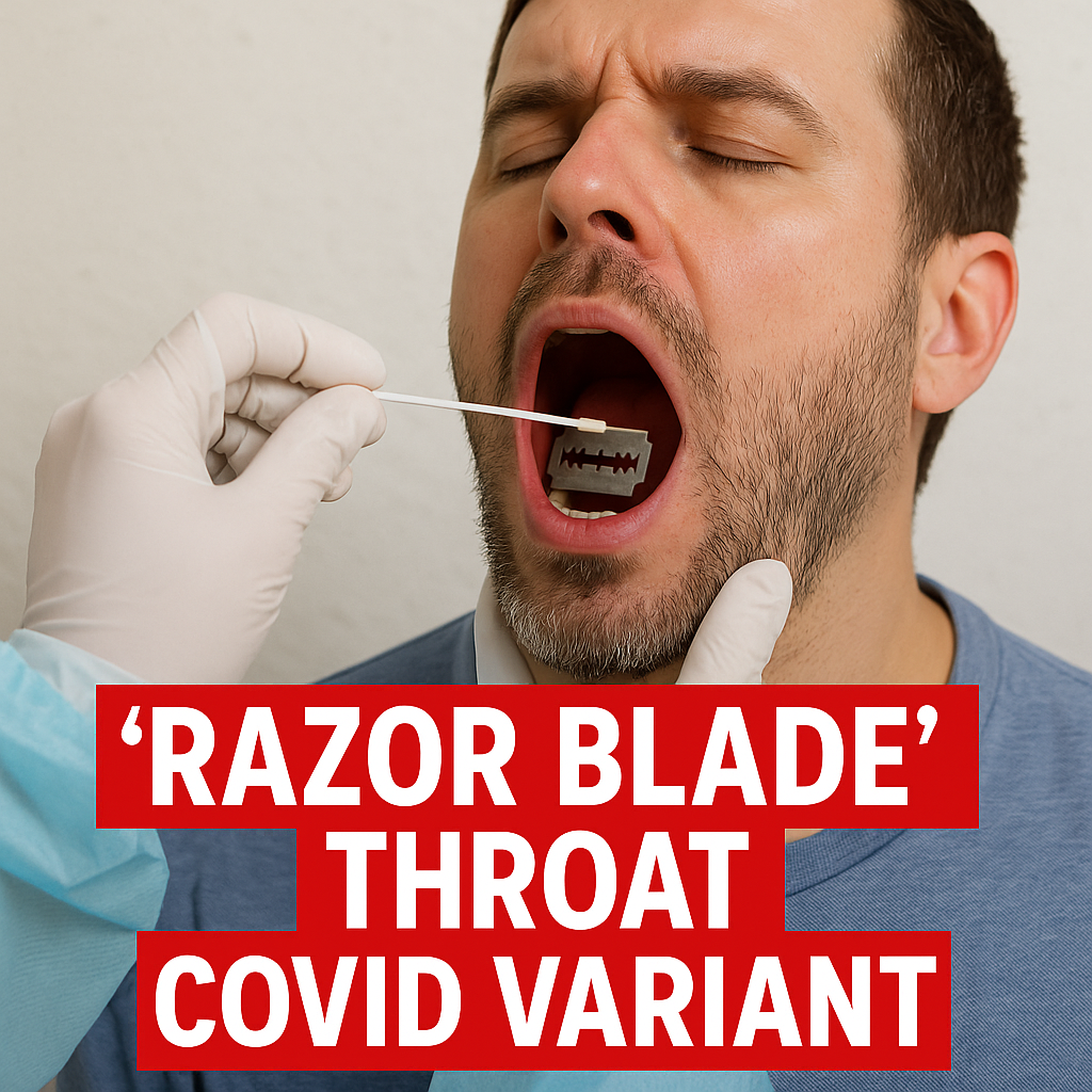 razor blade throat covid variant