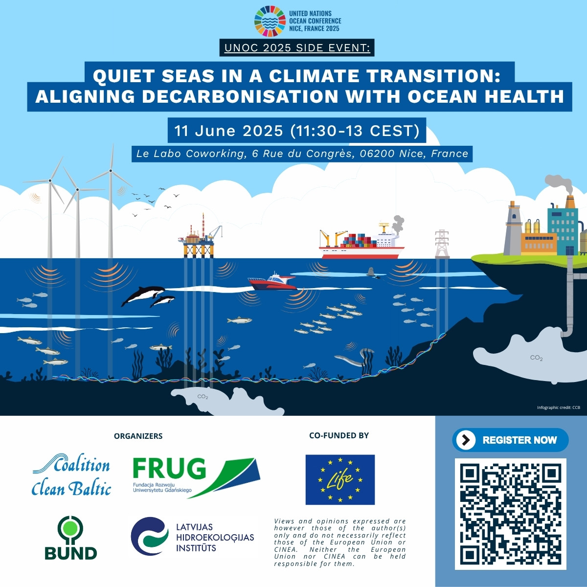 UN Ocean Conference - CCB side event: "Quiet Seas in a Climate Transition: Aligning decarbonisation with Ocean Health"