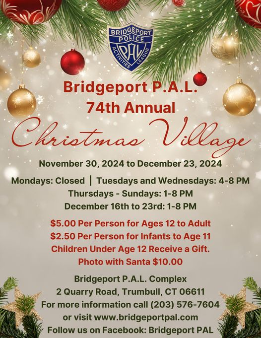 Christmas Village hosted by Bridgeport PAL
