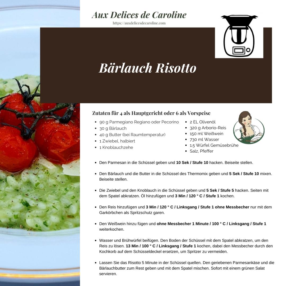 Bärlauch Risotto (Traditionnel & Thermomix)