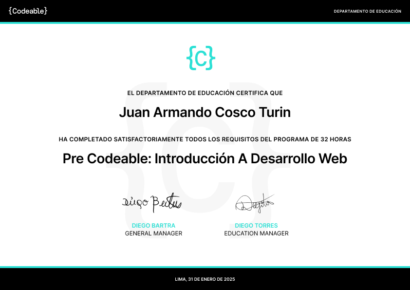 Certificado