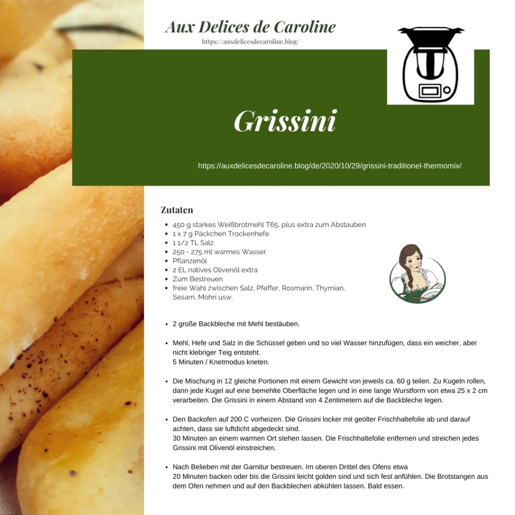 Grissini (Traditionel & Thermomix)