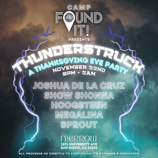 Camp Found It! // Thunderstruck  flyer