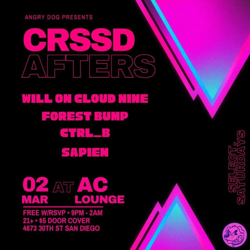 Angry Dog // CRSSD Afters flyer