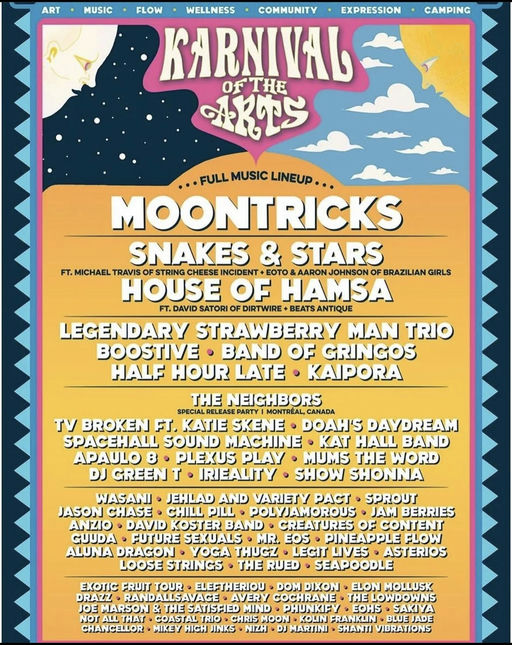 Karnival Of The Arts 2023 flyer