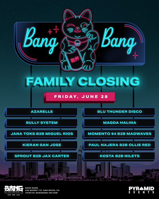 Bang Bang Closing Party w/ Sprout