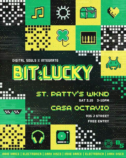 Digital Souls x Integrate Present BIT:LUCKY flyer