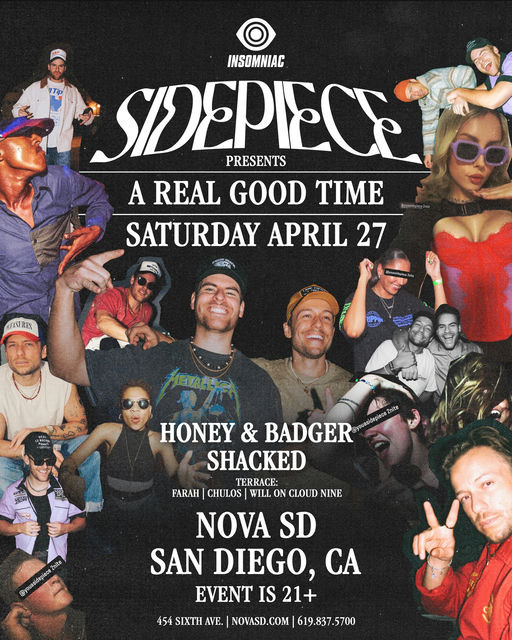 SIDEPIECE // A Real Good Time flyer