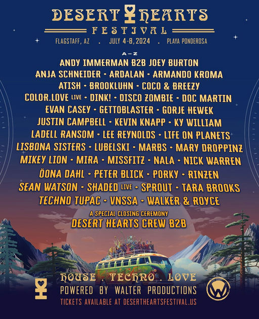 Desert Hearts Festival 2024 flyer