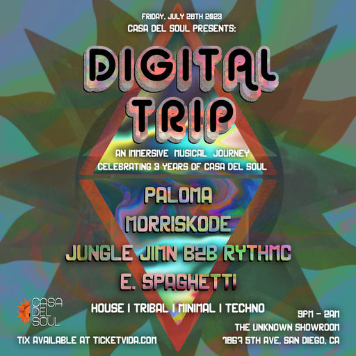 Case Del Soul: Digital Trip flyer