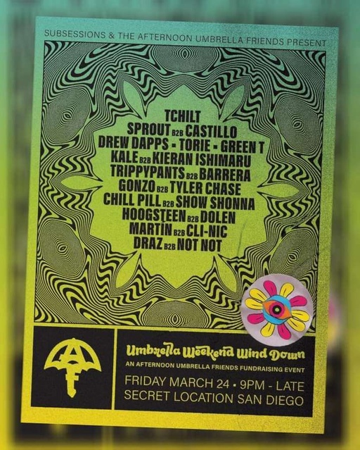 Umbrella Weekend Decompression flyer
