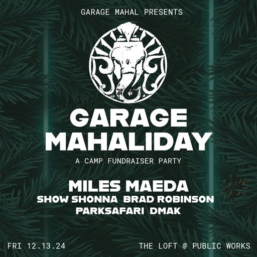 Garage Mahaliday flyer